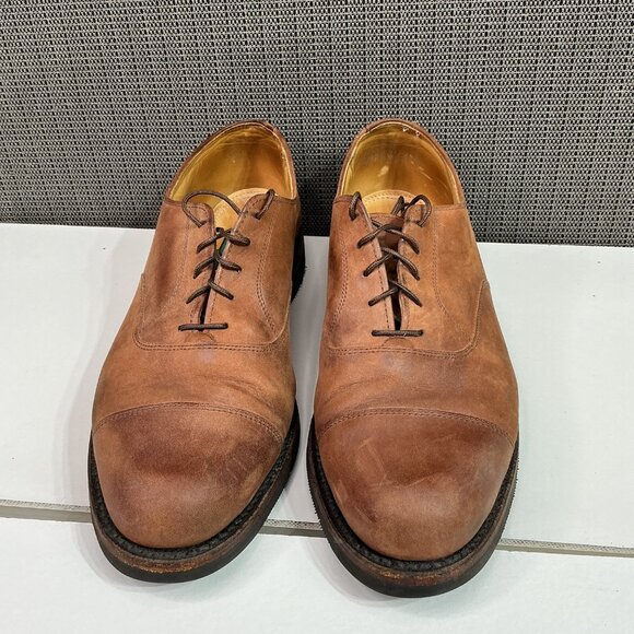 Cole Haan Country Mens Brown Leather Lace-Up Dress Shoes Size 9D Made In USA - Picture 2 of 9